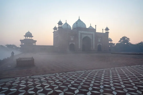Vista Para Taj Mahal Agra Uttar Pradesh Índia Ásia — Fotografia de Stock