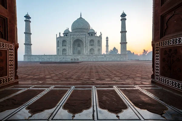 View Taj Mahal Agra Uttar Pradesh India Asia — Stock Photo, Image