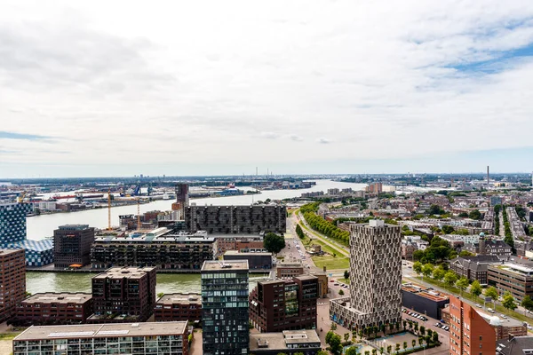 Widok Centrum Rotterdamu Zuid Holland Holandia Europa — Zdjęcie stockowe