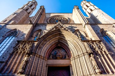 Santa Maria del Mar Cephesi, El Borne, Barselona, Katalonya, İspanya