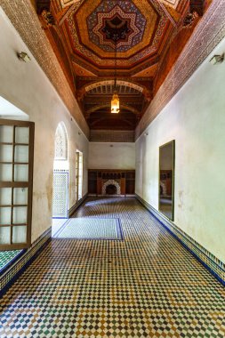 Marakeş 'teki Bahia Sarayı, Fas, Kuzey Afrika