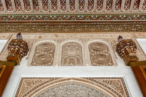 Interior Bahia Palace Marrakesh Morocco North Africa — Fotografia de Stock