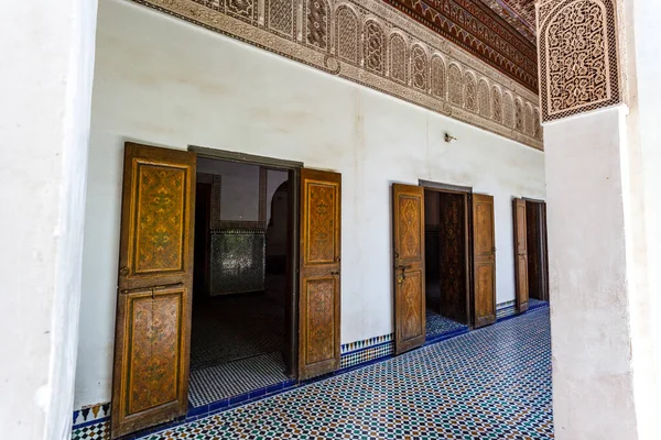 Interior Bahia Palace Marrakesh Morocco North Africa — Foto Stock