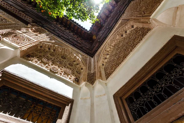 Interior Palácio Bahia Marraquexe Marrocos Norte África — Fotografia de Stock