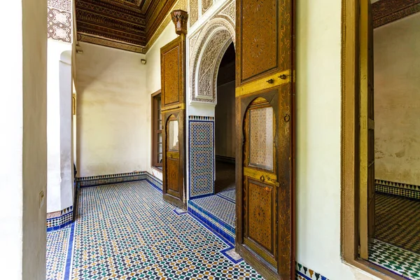 Interior Bahia Palace Marrakesh Morocco North Africa — ストック写真