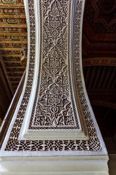 Interieur Van Bahia Palace Marrakech Marokko Noord Afrika — Stockfoto