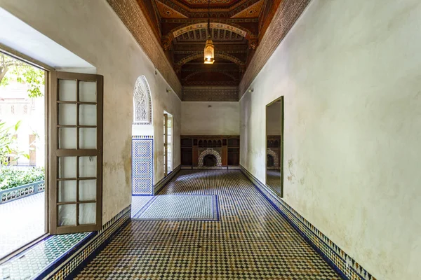 Interior Bahia Palace Marrakesh Morocco North Africa — Stockfoto
