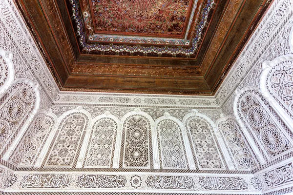 Interno Del Palazzo Bahia Marrakech Marocco Nord Africa — Foto Stock