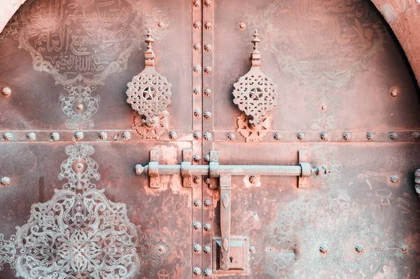 Old Ornate Door Medina Marrakesh Morocco North Africa — Stock Photo, Image