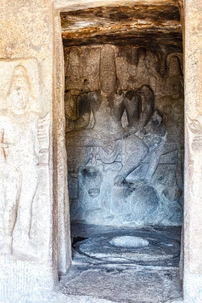 Varaha Cave Temple Rock Cut Cave Temple Located Mamallapuram Coromandel — Stockfoto