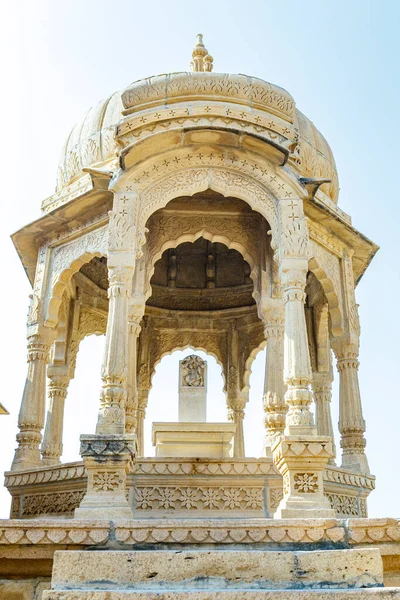 Bada Bagh Cenotafs Grobowce Maharajów Jaisalmer Rajastan Indie Azja — Zdjęcie stockowe