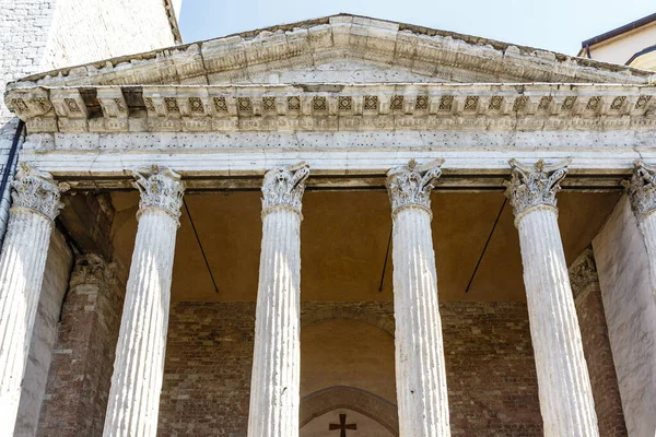 Pillars Old Roman Temple Minerva Church Santa Maria Sopra Minerva — Stockfoto
