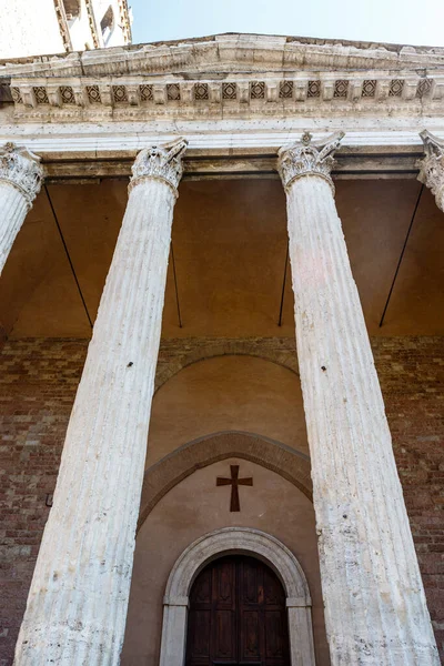 Pillars Old Roman Temple Minerva Church Santa Maria Sopra Minerva —  Fotos de Stock