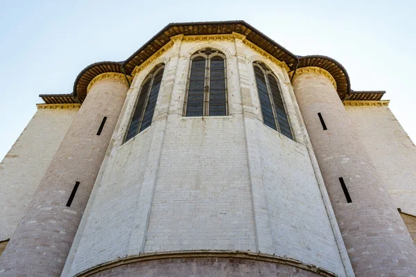 Exterior Basilica Saint Francis Assisi Assisi Umbria Italy Europe — Foto Stock