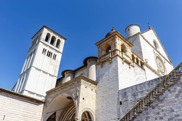 Exterior Basilica Saint Francis Assisi Assisi Umbria Italy Europe —  Fotos de Stock