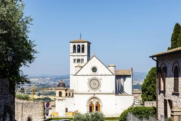 Exterior Upper Church Basilica Saint Francis Assisi Assisi Umbria Italy — Stock fotografie