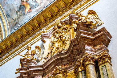Interior of the church of Santa Maria sopra Minerva in Assisi, Italy, Europe