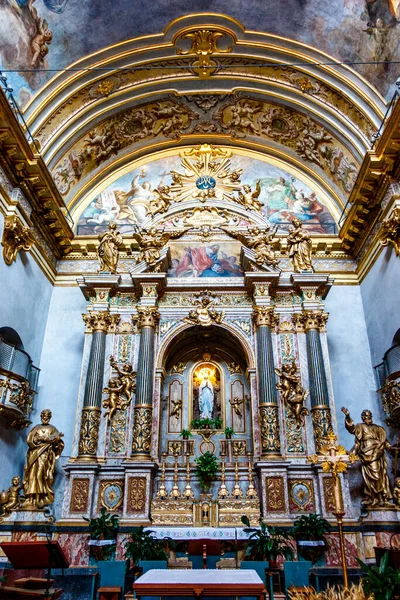 Interior Church Santa Maria Sopra Minerva Assisi Italy Europe — Stockfoto