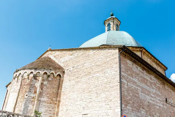 Exterior Assisi Cathedral San Rufino Assisi Umbria Italy Europe —  Fotos de Stock