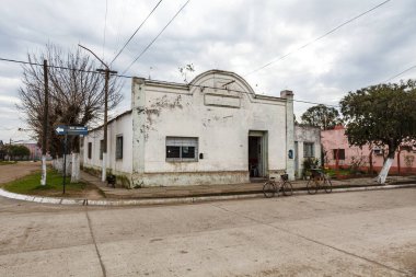 Old houses in the center of Villa Dominguez, Entrerios, Argentina, South America