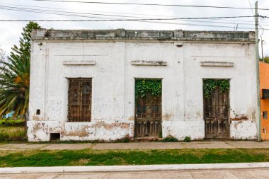 Old houses in the center of Villa Dominguez, Entrerios, Argentina, South America