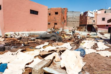 Tanneries in Marrakesh, Morocco, North Africa