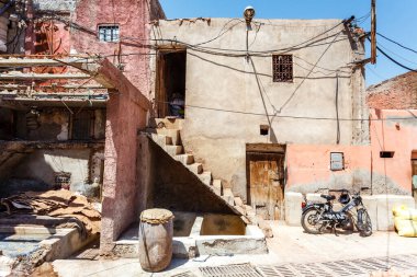 Tanneries in Marrakesh, Morocco, North Africa