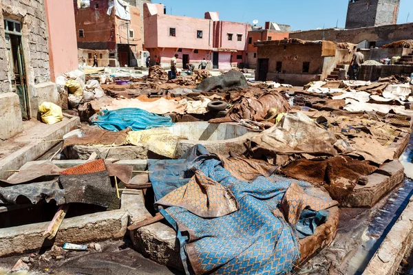 Tanneries Marrakesh Morocco North Africa — 스톡 사진