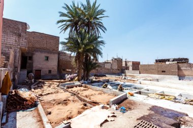 Tanneries in Marrakesh, Morocco, North Africa