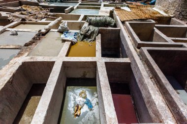 Tanneries in Marrakesh, Morocco, North Africa
