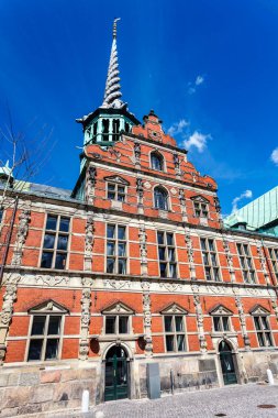 Exterior of Borsen, also known as Borsbygningen, a 17 th-century stock exchange in the center of Copenhagen, Denmark, Europe