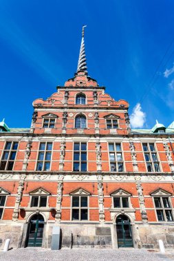 Exterior of Borsen, also known as Borsbygningen, a 17 th-century stock exchange in the center of Copenhagen, Denmark, Europe