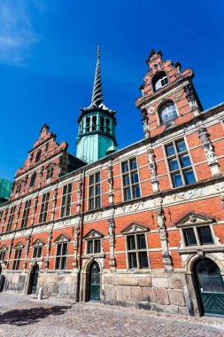 Exterior of Borsen, also known as Borsbygningen, a 17th-century stock exchange in the center of Copenhagen, Denmark, Europe
