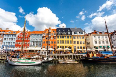 Nyhavn Harbour in the center of Copenhagen, Denmark, Europe
