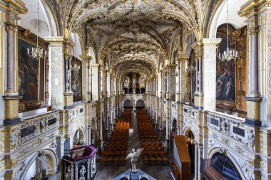 Rich decorated interior of the Frederiksborg Castle Chapel in Hillerod, Denmark, Europe