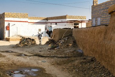 Village house in Khari, Thar Desert in Rajasthan, India, Asia