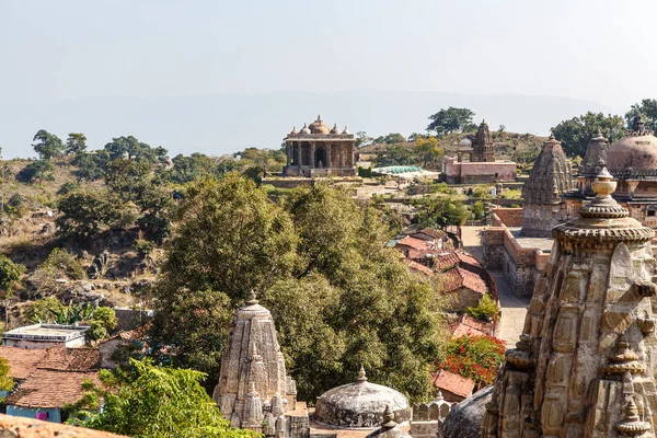 Vue Dans Les Vieux Temples Hindous Kumbhalgarh Rajasthan Inde Asie — Photo