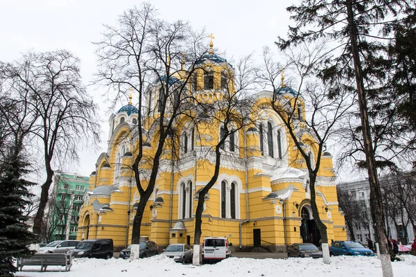 Exterior Catedral Volodymyr Kiev Ucrânia Europa Oriental — Fotografia de Stock