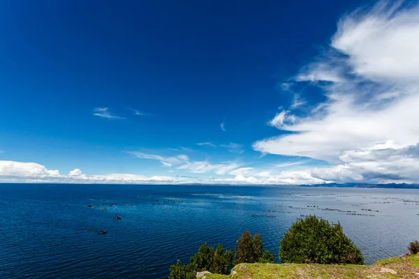 Kilátás Titicaca Tóra Peruban Dél Amerikában — Stock Fotó