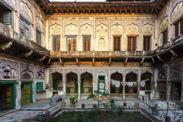 Exterior Viejo Haveli Mandawa Rajastán India Asia — Foto de Stock
