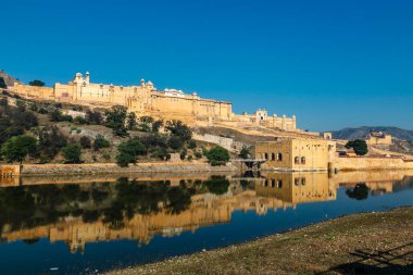 Jaipur 'daki Amber Kalesi, Rajasthan, Hindistan, Asya