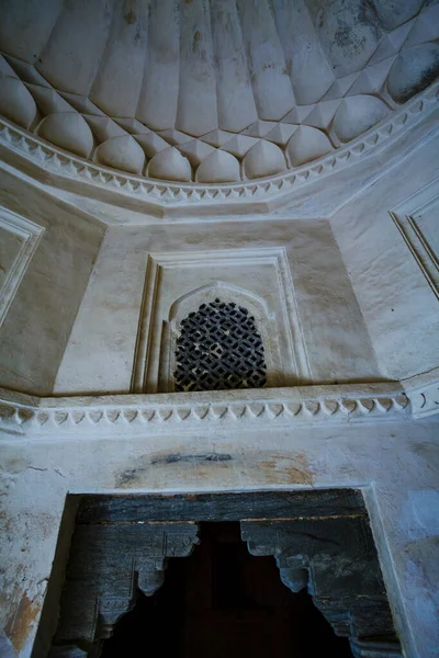 Rico Interior Decorado Amber Forte Jaipur Rajasthan Índia Ásia — Fotografia de Stock