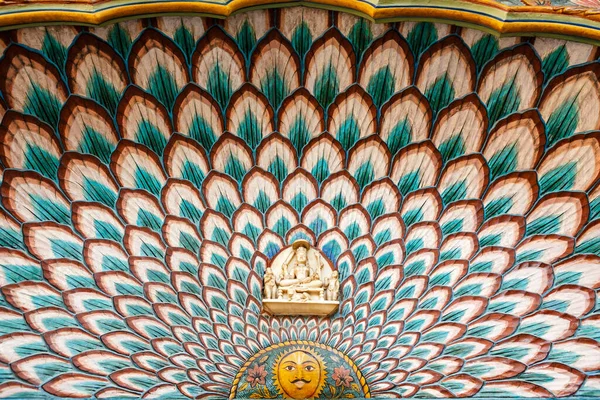 Rica Puerta Ornamentada Del Palacio Ciudad Jaipur Rajastán India Asia — Foto de Stock