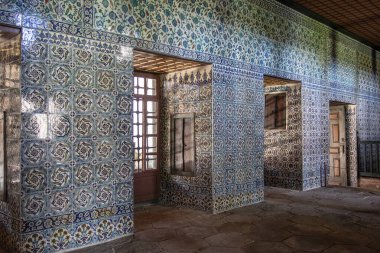 İstanbul, Türkiye ve Ortadoğu 'daki Topkapı sarayının zengin donanımlı iç mekanı