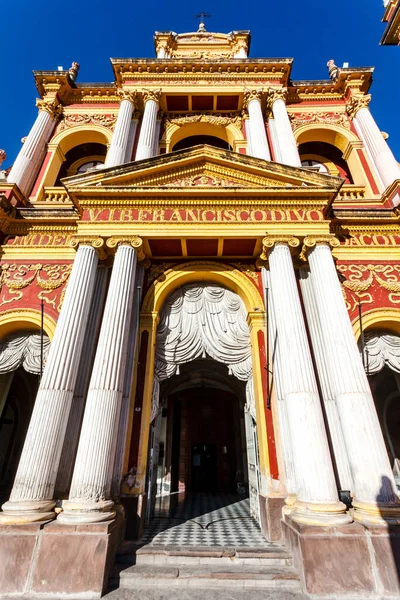 Buiten Kerk Van San Francisco Salta Hoofdstad Argentinië Zuid Amerika — Stockfoto