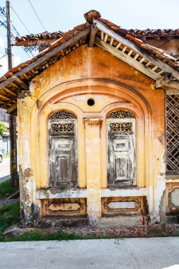 Negombo, Sri Lanka, Asya 'daki eski bir koloni binasının cephesi