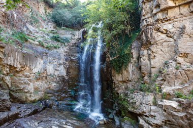 Tiflis, Gürcistan, Avrupa 'daki Botanik Bahçelerinde Şelale,