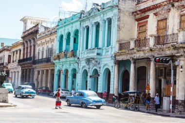 Havana, Küba, Karayipler sokaklarında günlük yaşam