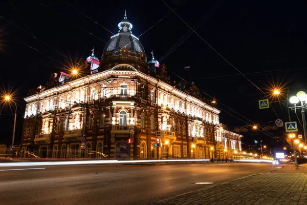 Night City Tomsk Russia — Stock Photo, Image