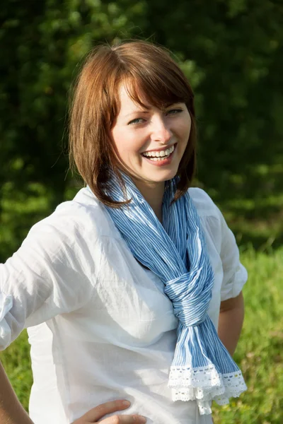 Portrait of laughing woman — Stock Photo, Image